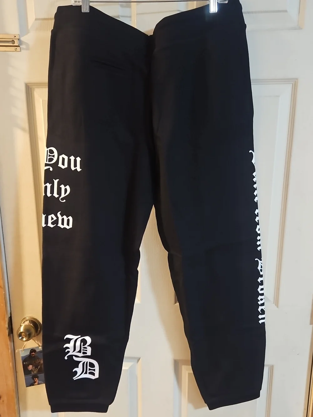BEAUTIFUL DISASTER IF YOU ONLY KNEW JOGGER/SWEATPANT: BLACK: NEW IN PACKAGE: 1X_4